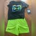 Under Armour Matching Sets | Nwt Under Armour 2 Piece Short Set - 18 Months | Color: Black/Green | Size: 18mb