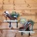 Nine West Shoes | Nine West Leather Slingback Haurache Peep Toe Shoes Wood Platform Heels Sz 9 | Color: Brown | Size: 9