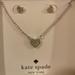 Kate Spade Jewelry | New In Box - Kate Spade Necklace And Earrings Set | Color: Silver | Size: Os