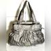 Nine West Bags | Nine Westvntagegray Vegan Leather Shoulder Bag | Color: Gray/Silver | Size: 18”L X 12”H