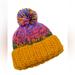 Free People Accessories | Free People Tide Stripe Knit Pom Beanie Nwt | Color: Pink/Yellow | Size: Os
