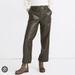 Madewell Pants & Jumpsuits | Madewell Emmett Faux Leather Wide Leg Pants Size 28 Black | Color: Black | Size: 28