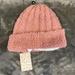 Free People Accessories | Nwt Free People Pink Winter Hat | Color: Pink | Size: Os