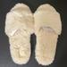 Pink Victoria's Secret Shoes | Pink Brand Fuzzy Slippers | Color: Cream | Size: Large