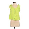 Weekend Sleeveless Blouse: Green Tops - Women's Size X-Small