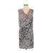 BCBGMAXAZRIA Casual Dress - Sheath: Gray Print Dresses - Women's Size 2X-Small