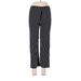 Brandy Melville Casual Pants - High Rise Straight Leg Boyfriend: Black Bottoms