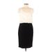 Nue by Shani Casual Dress - Sheath: Ivory Color Block Dresses - Women's Size 8