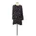 Wilfred Casual Dress - DropWaist: Black Paint Splatter Print Dresses - New - Women's Size Small