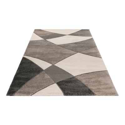Teppich OBSESSION "My Frisco 282", grau, B:160cm H:12mm L:230cm, Polypropylen, Teppiche, modernes geometrisches Design, Wohnzimmer, Schlafzimmer Image
