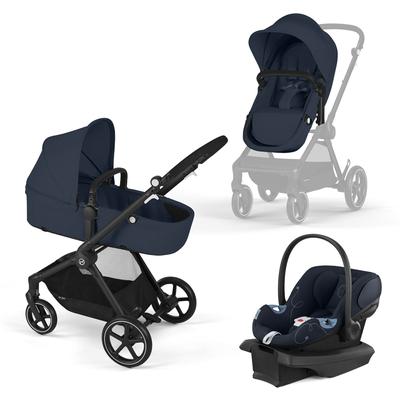 Cybex EOS 5-in-1 Stroller + Aton G Travel System - Ocean Blue