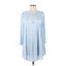 Calypso St. Barth Casual Dress: Blue Dresses - Women's Size Small