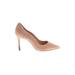 Schutz Heels: Pumps Stiletto Cocktail Tan Solid Shoes - Women's Size 6 - Pointed Toe