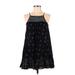 Sun & Shadow Casual Dress - Mini Halter Sleeveless: Black Dresses - Women's Size X-Small