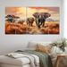 Dakota Fields African Elephant Prairies I On Metal 5 Pieces Print in Gray/Orange | Wayfair 537075172F264A568CC9AF7799C738D2