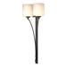 Hubbardton Forge Formae 2 - Light Dimmable Wallchiere Glass in White/Yellow | 29.6 H x 11.9 W x 5.9 D in | Wayfair 204672-1021