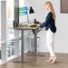 Latitude Run® Juliet Height Adjustable Solid Wood Standing Desk Wood/Metal in Gray/Brown | 48 W x 30 D in | Wayfair