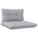 Ebern Designs Atreus 25" Wide Outdoor Patio Sofa w/ Cushions Wood in Gray/Brown | 24.6 H x 25 W x 25 D in | Wayfair