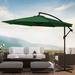 Arlmont & Co. Haque Cantilever Umbrella Metal in Green | 96.36" H x 120" W x 120" D | Wayfair F844BD6D7B834F1A943A955747CBC1F8