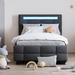 Brayden Studio® Daaiyah Bed Wood & /Upholstered/Linen in Gray | 43.7 H x 43.3 W x 80.7 D in | Wayfair 8CB4CAC152DC4C09B6EB0D0BB19FFA90