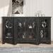 Winston Porter Nilo 58" Sideboard Wood in Black | 32 H x 58 W x 15.7 D in | Wayfair 8544935D882C4DF48F26B91B1511E0EA