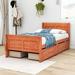 Red Barrel Studio® Ronta Platform Storage Bed Wood in White | 36 H x 42 W x 83 D in | Wayfair 37B35822A0FE421F8A42E44593981BEC