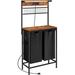 17 Stories Laundry Hamper w/ Handles Wood/Metal/Fabric in Brown | 61.2 H x 13 W x 28.7 D in | Wayfair DCB0A3BEA1754BDF93C8E29FE4961A6A