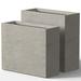 Latitude Run® Monoceros 2-Piece Cement Planter Box Set Concrete in Yellow | 24 H x 24 W x 10 D in | Wayfair DF591884B627441EB399B7C76E48AAB0