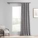 Wrought Studio™ Tiger Stripe Faux Silk Jacquard Room Darkening Curtains - Rod Pocket Window Curtain Single Panel in Gray | 96 H x 50 W in | Wayfair