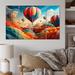 Latitude Run® Red Hot Air Ballon I - Hot Air Balloon Metal Wall Art Prints Set in Blue/Green/Orange | Wayfair 42EC242EE30B48C78C12CE8DED3583F7