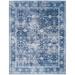 Blue 114 x 90 x 0.25 in Living Room Area Rug - Blue 114 x 90 x 0.25 in Area Rug - Bungalow Rose Sapheria Machine Washable Area Rug Living Room Bedroom Bathroom Kitchen Non Slip Stain Resistant | Wayfair