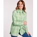 Blair Women's Super-Soft Flannel Shirt - Green - PL - Petite