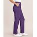 Blair Zip-Pocket Pull-On Fleece Pants - Purple - PXL - Petite