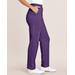 Blair Zip-Pocket Pull-On Fleece Pants - Purple - XLPS - Petite Short