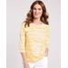 Blair Women's Essential Knit Three-Quarter Sleeve Tee - Yellow - 3XL - Womens