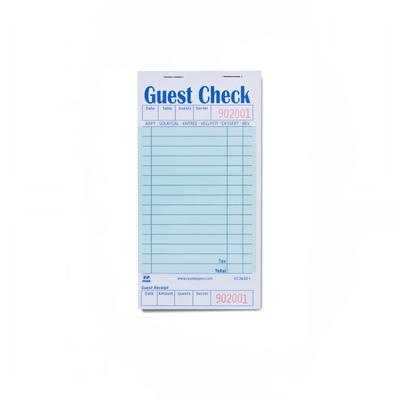 AmerCareRoyal GC3632-1 Guest Check - 1 Part Booked, 1 Lines, 1-part Booked, Carbonless Paper