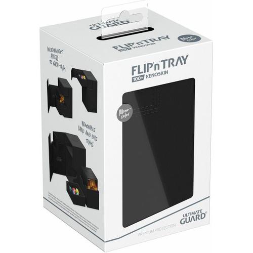 ULTIMATE GUARD Flip`n`Tray 100+ XenoSkin Monocolor Schwarz – heo GmbH