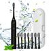 KIHOUT Clearance 1 Pack Electric Toothbrush with 8 Brush Heads IPX7 Waterproof 6 Modes 42000vpm with Smart Timers 6 Cleaning Modes Sonic Electric Toothbrush for Adults