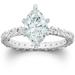 Pompeii3 2 1/2ct Marquise Diamond Engagement Eternity Ring 14K White Gold