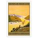 Excursions to Brittany - Chemins de fer de l Ã‰tat (French State Railways) - Vintage Travel Poster by P. Ladureau c.1940s - Fine Art Matte Paper Print (Unframed) 30x44in