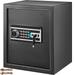 SKYSHALO 48L Security Safe with Fingerprint Lock 1.7 Cubic Feet Electronic Safe Digital Safe Box Home Safe Cabinet w/ Two Override Keys Fireproof Safe Carbon Steel for Home Hotel Restaurant Office