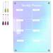 Colorful Acrylic Sunday Plan Note Message Board Erasable Magnetic Refrigerator White Pens