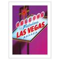 Welcome to Fabulous Las Vegas Nevada Sign - Vintage Travel Poster by Betty Willis c.1990s - Fine Art Matte Paper Print (Unframed) 18x24in