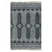 Casavani Black Cotton Block Printed Dhurrie Bohemian Bedroom Carpets Square Outdoor Rug 12x12 feet