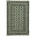 Casavani Handwoven Black Cotton Dhurrie Square Kitchen Mats Outdoor Patio Rug 3x3 feet