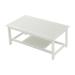 All-Weather Patio Coffee Table Outdoor Hips 2 Tier Adirondack Table Small Patio Table for Indoor and Outdoor Use-White