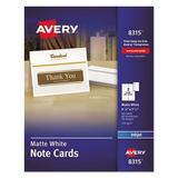 Avery Dennison 8315 Inkjet Matte Coated Note Card