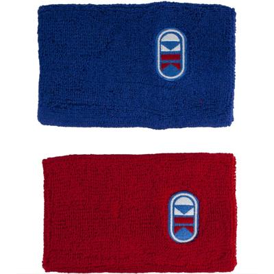 Cliff Keen Wrestling Freestyle/Greco Tournament Wristband 2-Pack - Red/Blue - One Size