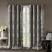 1 Piece Set Blackout Curtain Panel, 100% Polyester Ogee Knitted Jacquard Window Panels with Grommet Top