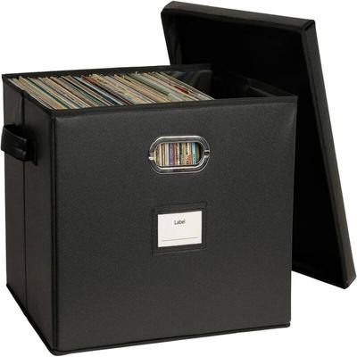 12-Inch Vinyl Record Storage Boxes (17"-1 Pack)